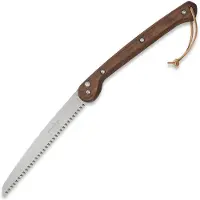 Woxna Ljusnan 250 mm + Alfta leather sheath såg, cognac