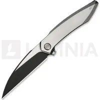 We Knife Fluxor WE23071-4 Two-Tone M390, Gray Black Titanium, pocket knife