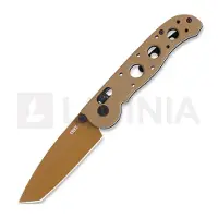 CRKT M16 Crossbar Lock Tanto M16-02XD Desert Tan EDP D2, Desert Tan Grivory, pocket knife, Kit Carson design