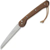 Woxna Ljusnan 180 mm + Alfta leather sheath såg, cognac