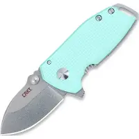 CRKT Squid Compact Stonewash 2485B Light Blue G10 pocket knife, Lucas Burnley design