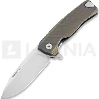 Lionsteel ROK Titanium fällkniv, bronze