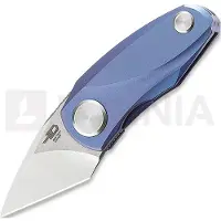 Bestech Tulip DDB - Stonewash + Satin - Titanium fällkniv, blå