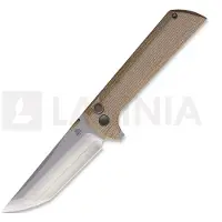 North Mountain Blade Chop 2 Button Lock Tan Micarta fällkniv