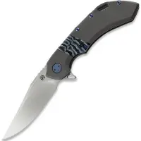 Olamic cutlery Wayfarer 247 Bowie, Dark Blast Titanium, Satin