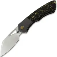 Olamic cutlery WhipperSnapper BL Sheepsfoot, Dark Blast Ti, Satin