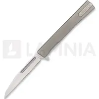 Ocaso Solstice Wharncliffe Satin fällkniv, Gray Titanium