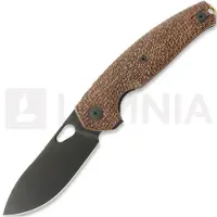 GiantMouse ACE Jagt Burlap Micarta fällkniv, PVD