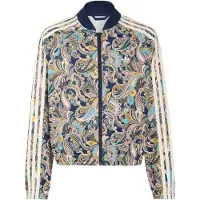 Adidas Originals Sst Loose Cropped Paisley Sweatshirt Med Dragkedja