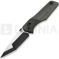 Bestech Cetus - PVD + Satin - Canvas Micarta, svart