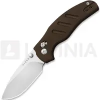 Kizer Cutlery C01C 2.9 CD Nitro-V fällkniv, Brown Norplex UltreX, Satin