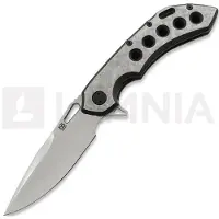 Olamic cutlery Wayfarer 247 CTS-XHP Drop Point fällkniv, Blasted Ti & Fedokume