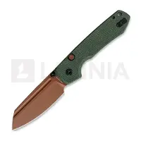Vosteed Raccoon 2.0 Top Liner Lock - Copper Dune Sheepsfoot - Micarta fällkniv, vihreä
