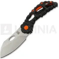 Olamic cutlery Busker M390 Largo fällkniv, Volcanic Carving & Funky Holes