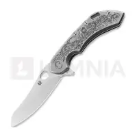Olamic cutlery Custom Wayfarer 247 Mouflon fällkniv, Hand Engraved, Satin