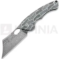 Bestech Skirmish - Damascus - G10, svart, vit