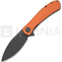 Trollsky Knives Mandu EVO Magnacut fällkniv, Orange G-10, Black Stonewash