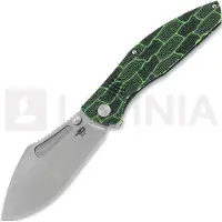 Bestech Lockness - Stonewash - G10 fällkniv, svart, grön