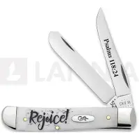 Case Cutlery Smooth Natural Bone Mini Trapper Rejoice pocket knife