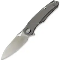 Kunwu Knives Zen - Satin - Titanium fällkniv, Orange Peel Texture