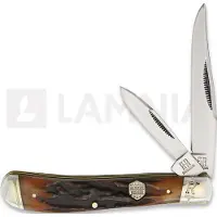Rough Ryder Trapper Brown Stag Bone