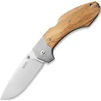 MKM Knives Hero - Satin - Olive Wood fällkniv