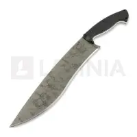 Work Tuff Gear Mad Dog kniv, hand rub APO, black smooth G10