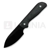 Kunwu Knives Stiffy P. - DLC - Micarta kniv, svart