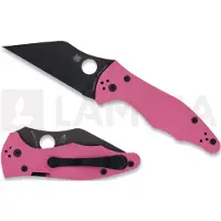 Spyderco Yojimbo 2 Pink G10 CPM S30V Black Blade SPRINT RUN fällkniv