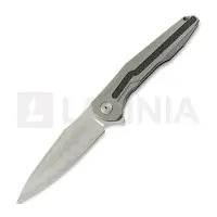 CH Knives Wartex-SL - Damascus - Titanium + CF fällkniv