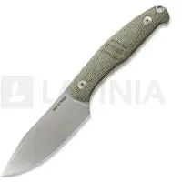GiantMouse GMF2 Scout Green Canvas Micarta, fixed knife, Ansø en Voxnaes design