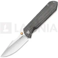 Kizer Cutlery Harpoon Fold Elmax fällkniv, Gray Titanium & Black Norplex UltreX, Satin