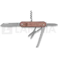 Mercury Duca 5 - Elmax - Red Burlap Micarta fällkniv