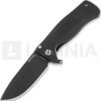 Lionsteel SR-22 Aluminum Black fällkniv, svart