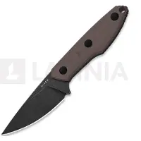 Kizer Cutlery Splinter AEB-L kniv, Brown G-10, Black Stonewash