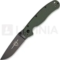 Ontario RAT-2 fällkniv, svart, grön