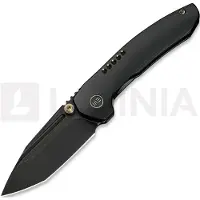 We Knife Micro Trogon WE24043-1 Blackwashed Böhler M390, Black Titanium, Gold Finish Hardware, pocket knife, Brian Brown design