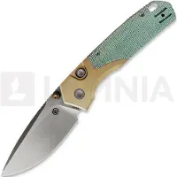 Vosteed Psyop 299 - Satin - Ti Bolster + Norplex UltreX Micarta fällkniv, teal