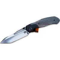 Null Knives Vandal - Black Micarta fällkniv