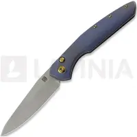 Olamic cutlery Aura Auto fällkniv, Purple Texwash Titanium