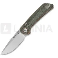 Reate PL-XT Nitro-V fällkniv, Red/Black Micarta, Satin
