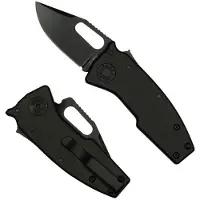 Demko Knives Nano Shark Stealth 20CV Clip Point fällkniv, Black