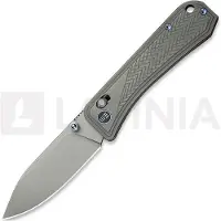 We Knife Bougie Banter WE24009-2 Gray Stonewashed Gray Titanium, pocket knife, Ben Petersen design