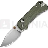 CIVIVI Baby Banter 2 - TG C24074-1, Satin 14C28N, Milled Green/Red G10, Tweezers and Toothpick, pocket knife