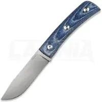 Straight Line Buster - Stonewashed - Denim Canvas Micarta kniv
