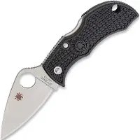 Spyderco Manbug MBKLFP Leafshape VG-10, Black FRN, pocket knife