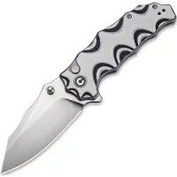 CIVIVI Natterjack fällkniv, Milled White & Black G10, Satin