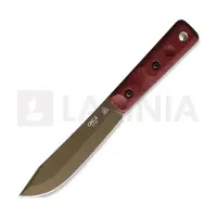 Ontario XL Hunter Micarta kniv, bronzed, röd