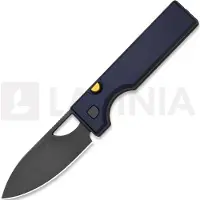 Kizer Cutlery Little Ringbo AEB-L fällkniv, Blue Aluminum, Gray Stonewash