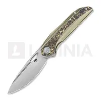 Bestech Senu - Hand Rrubbed Satin - Titanium w/Fat Carbon fällkniv